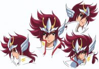Diseños de Kouga de Pegaso de Saint Seiya Omega