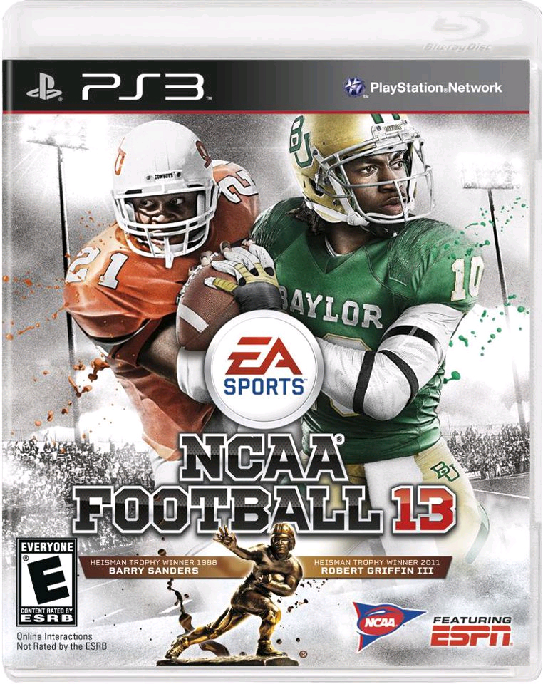 Portada del videojuego NCAA Football 13