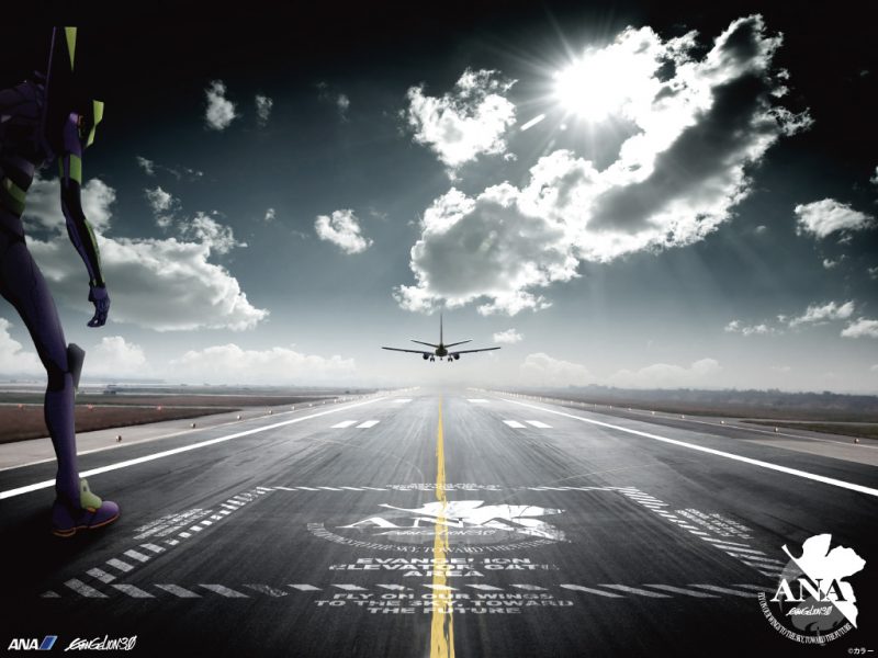 ANA x EVANGELION, Evangelion 3.0 levanta el vuelo (literalmente)