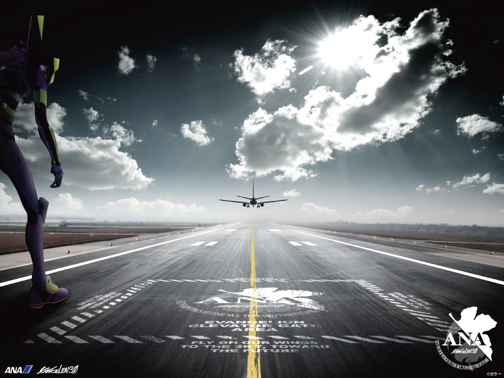 ANA x EVANGELION, Evangelion 3.0 levanta el vuelo (literalmente)