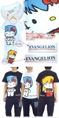 Camisetas de Hello Kitty X Neon Genesis Evangelion 5