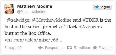 Mattew Modine arremete contra The Avengers: Los Vengadores Mattew Modine arremete contra The Avengers: Los Vengadores