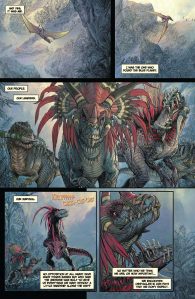 Previo del cómic Dinosaurios vs Aliens 7