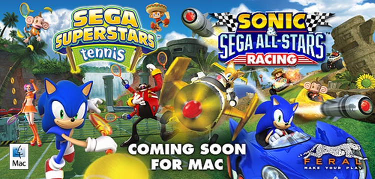 Sonic & All-Stars Racing y Sega Superstars Tennis llegarán a Mac