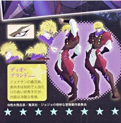 Diseño del personaje: Dio Brando.