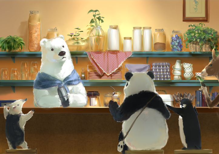 Vuelve al ruedo el manga  Shirokuma Café