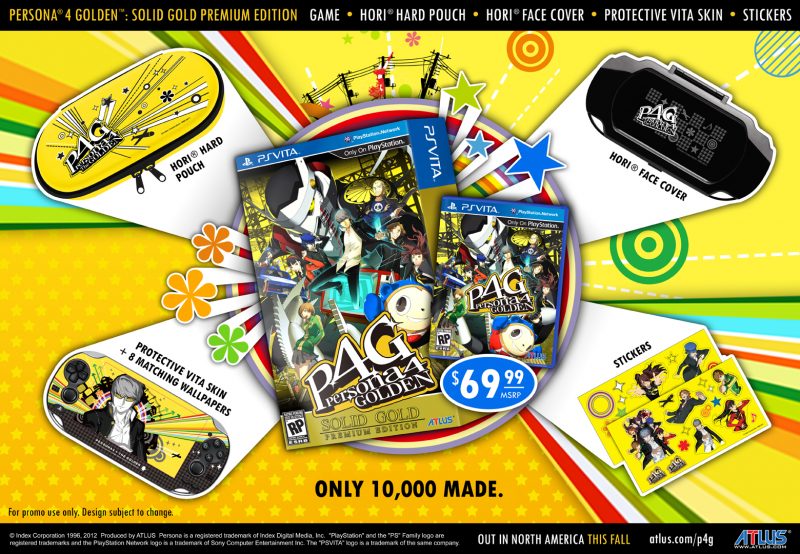 Atlus presenta la Sold Gold Premium Edition de Persona 4 Golden