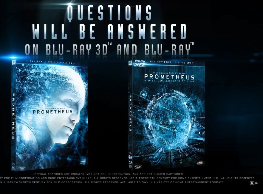 Blu-Ray Collector’s Edition de Prometeo “responderá a todas las preguntas”