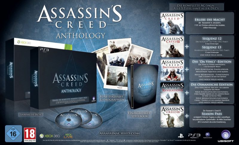 Amazon de Francia anuncia Assassins Creed Anthology Edition
