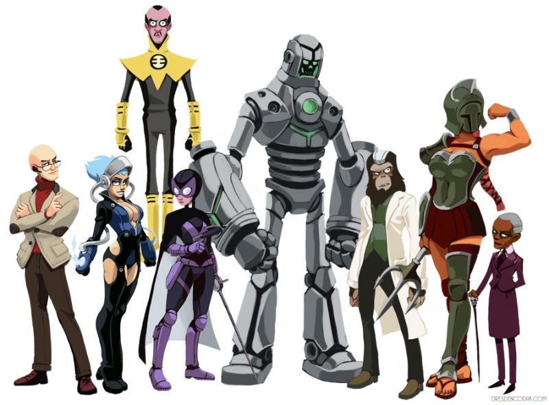 Aaron Diaz reinventa a los personajes de DC Comics | Legion of Doom