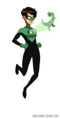 Aaron Diaz reinventa a los personajes de DC Comics | Linterna Verde