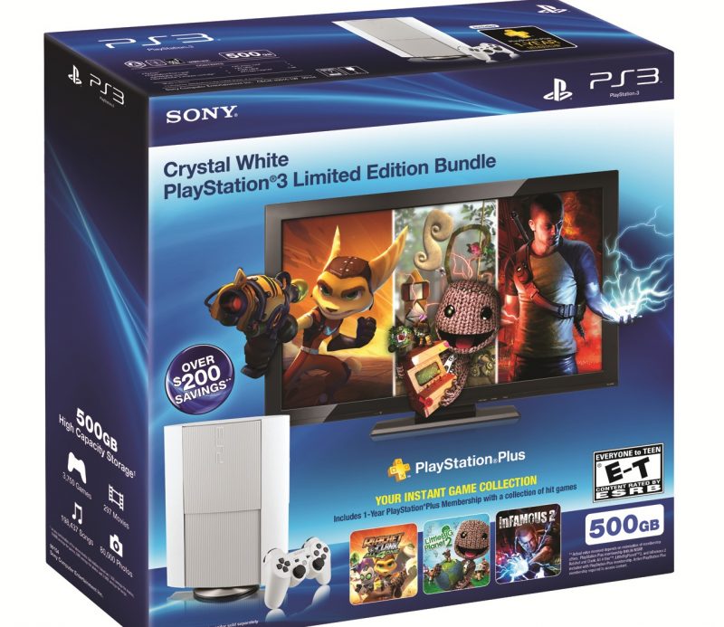 PS3 Crystal White Bundle