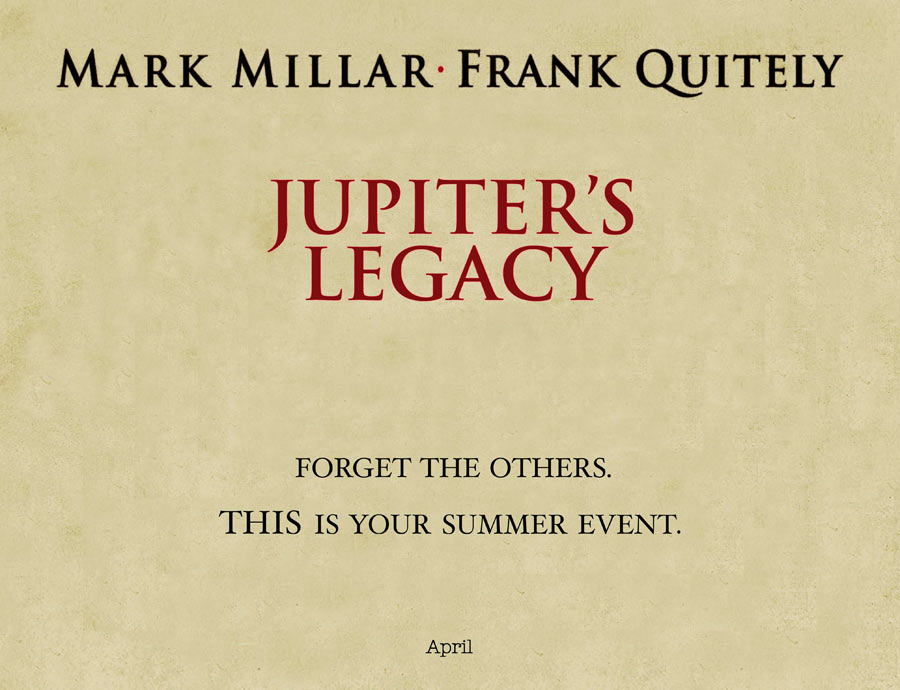 Previo de Jupiter’s Legacy: Mark Millar y Frank Quitely atacan de nuevo
