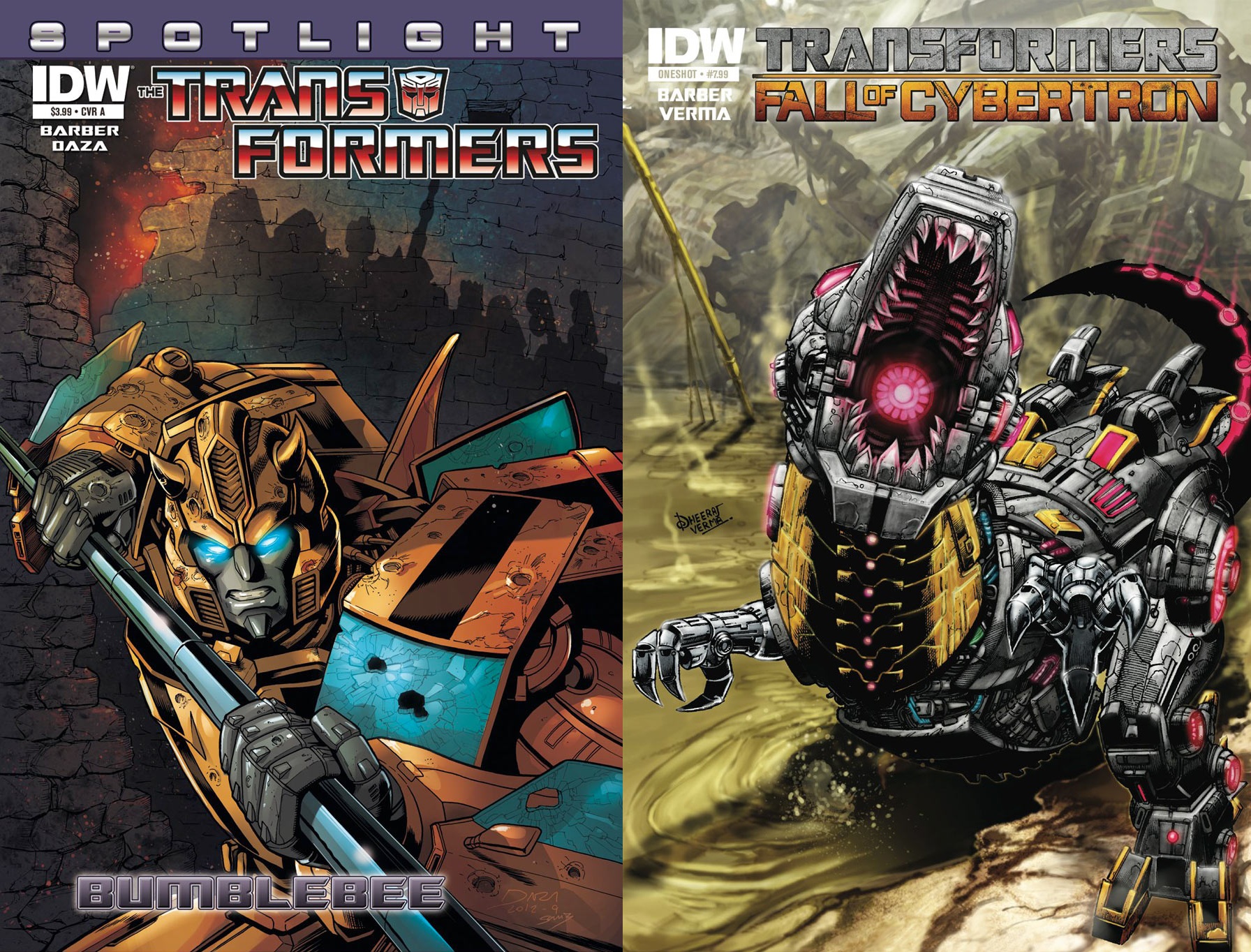 Spotlight: Bumblebee y Fall Of Cybertron: Nuevos cómics de Transformers