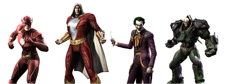 Injustice: Gods Among Us | Batman vs Bane, Flash vs Shazam y Luthor vs Joker