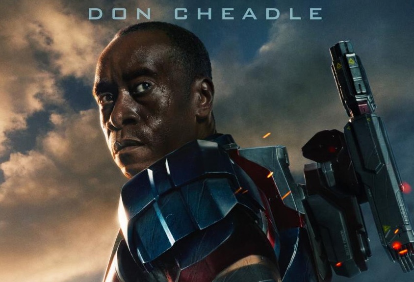 Iron Man 3 | Póster de Don Cheadle con la armadura de Iron Patriot