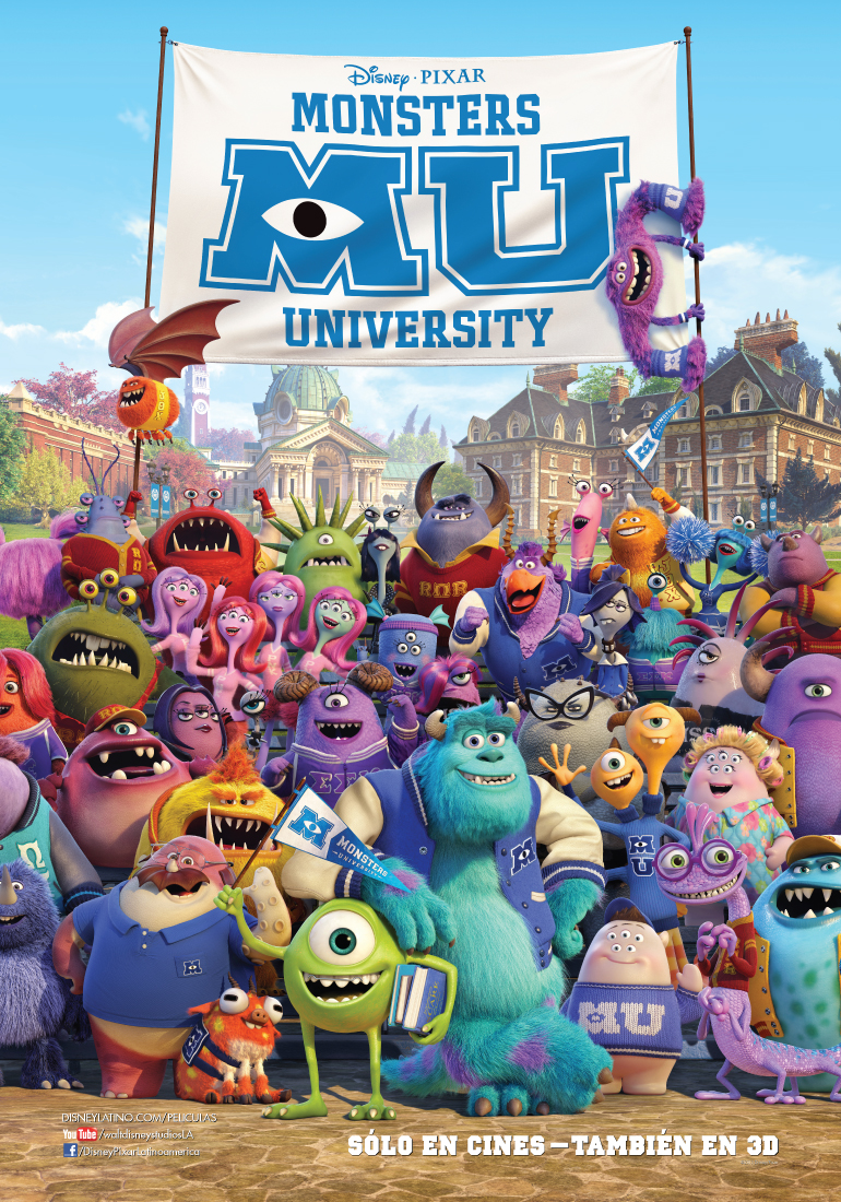 Monsters University | Nuevo póster tipo fotografía colegial