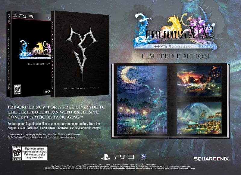 Square Enix anunció de manera oficial que Final Fantasy X | X-2 HD Remaster contará con una edición especial para su lanzamiento en América y Europa.