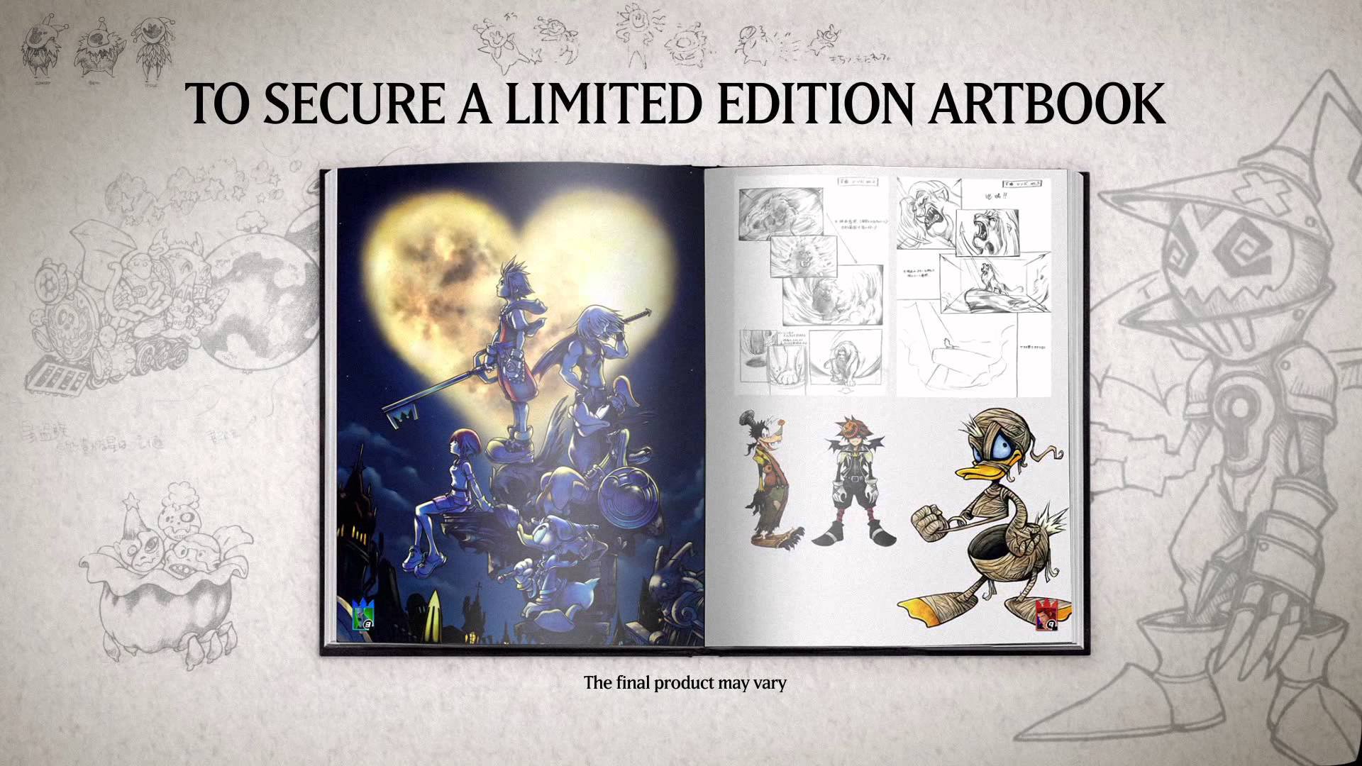 Kingdom Hearts HD 1.5 Remix | Tráiler del libro de arte de preventas