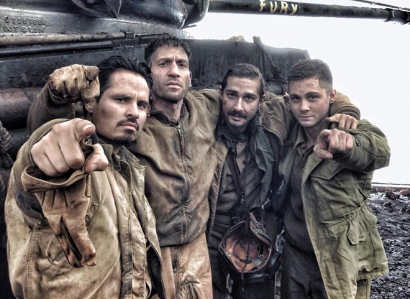 Fury | Publican fotos con el elenco