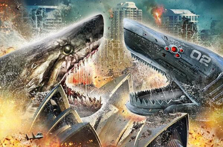Y para comenzar 2014: Mega Shark vs Mecha Shark