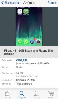 Subastas de Flappy Bird