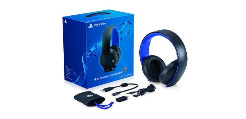 Gold Wireless Headset PlayStation 4