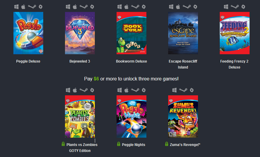 PopCap laza su Humble Bundle a favor de la lucha contra el cáncer