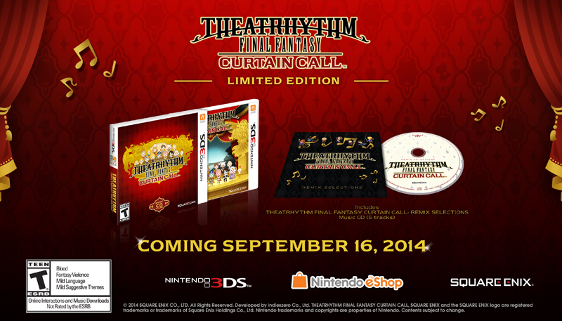 Theatrhythm Final Fantasy: Curtain Call estrena en septiembre