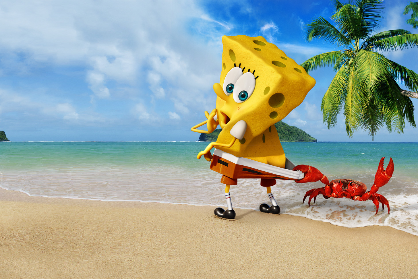 Primer póster de Bob Esponja: Un Héroe Fuera del Agua