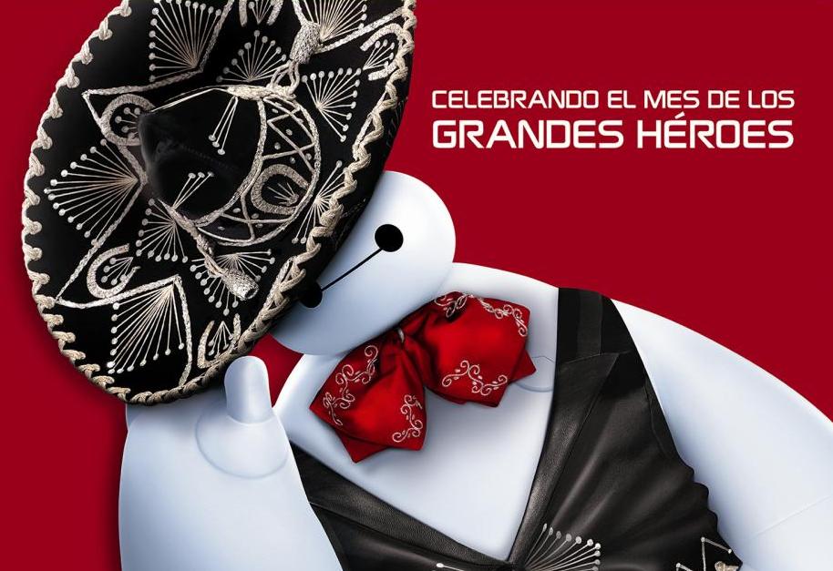 Baymax se pone patrio en el nuevo póster de 6 Grandes Héroes
