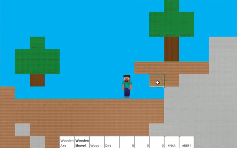 Ya hay “Minecraft 2” para Excel