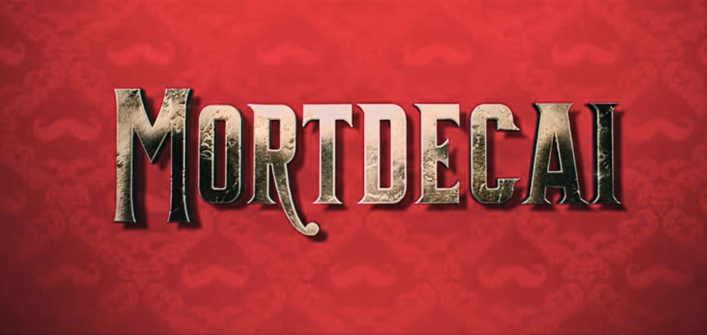 Carteles con los protagonistas de Mortdecai