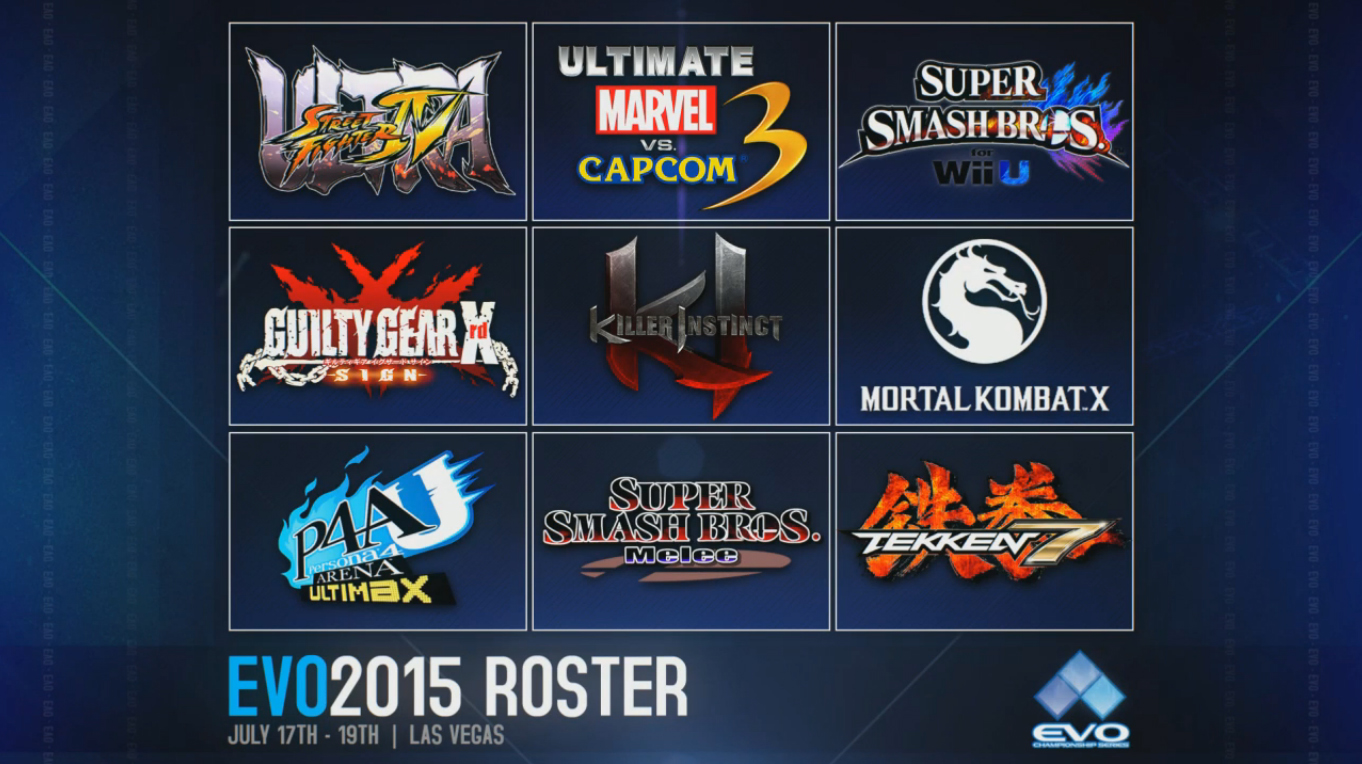 Dos juegos de Smash y Guilty Gear Xrd encabezan el EVO 2015