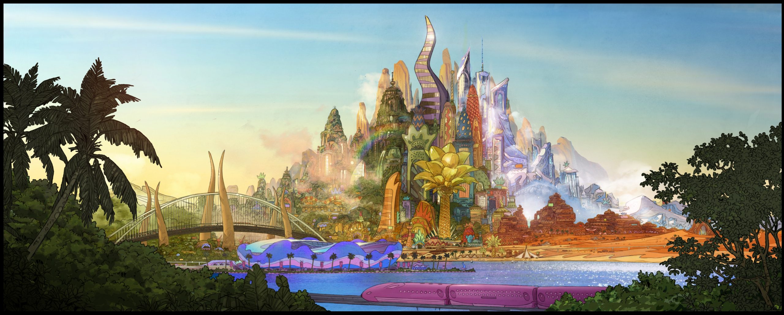 Liberan el primer arte conceptual de Zootopia