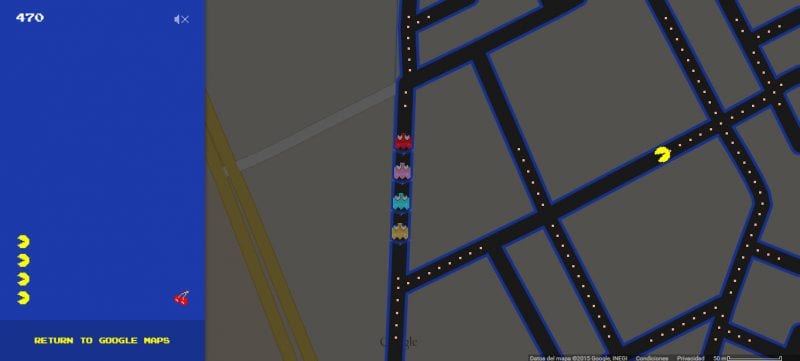 Google Maps Pac-Man