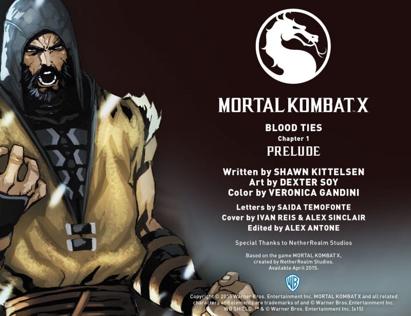 Mortal Kombat X #1