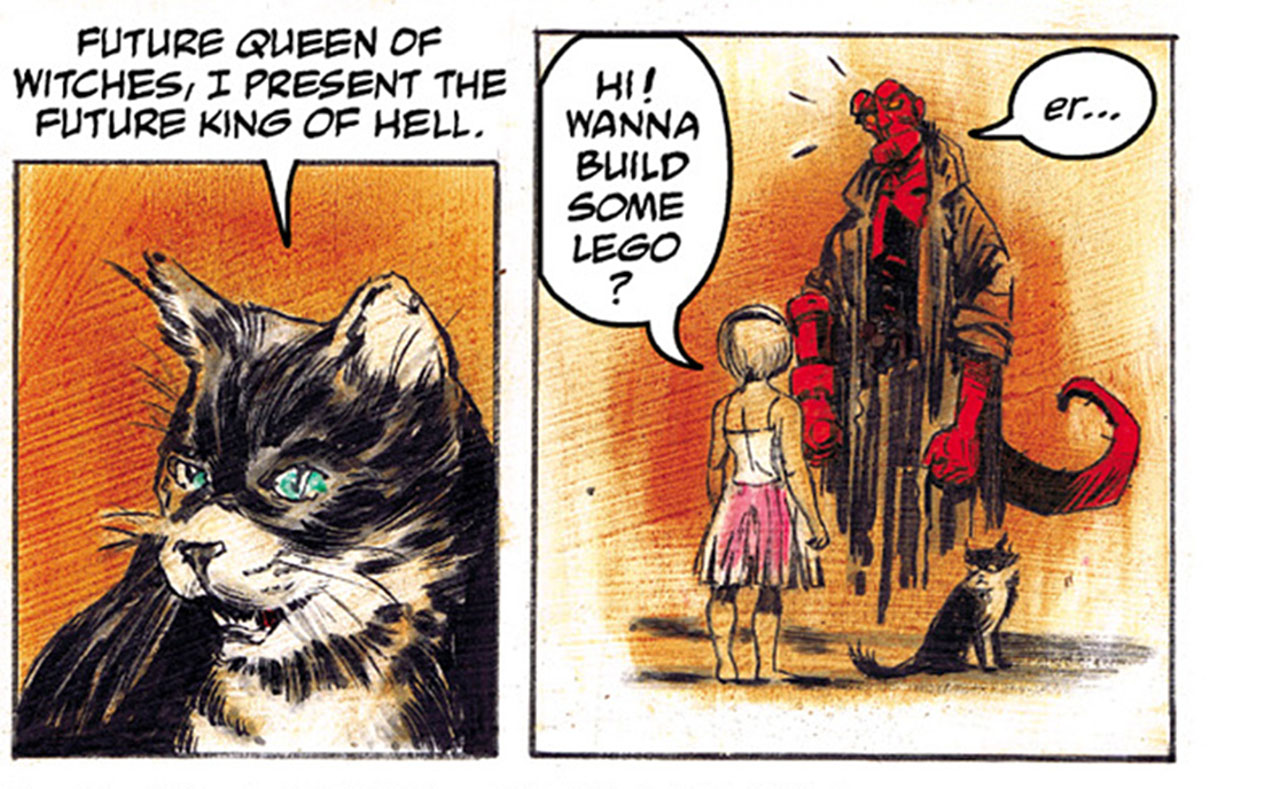 Sabrina conoce a Hellboy