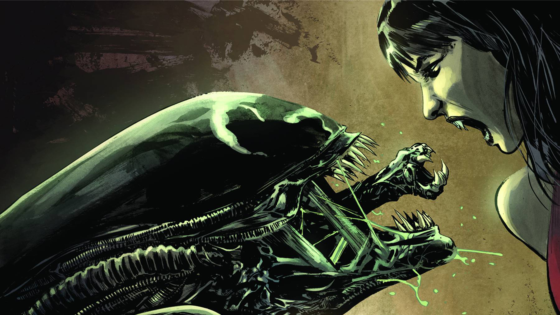 Previo del crossover entre Aliens y Vampirella