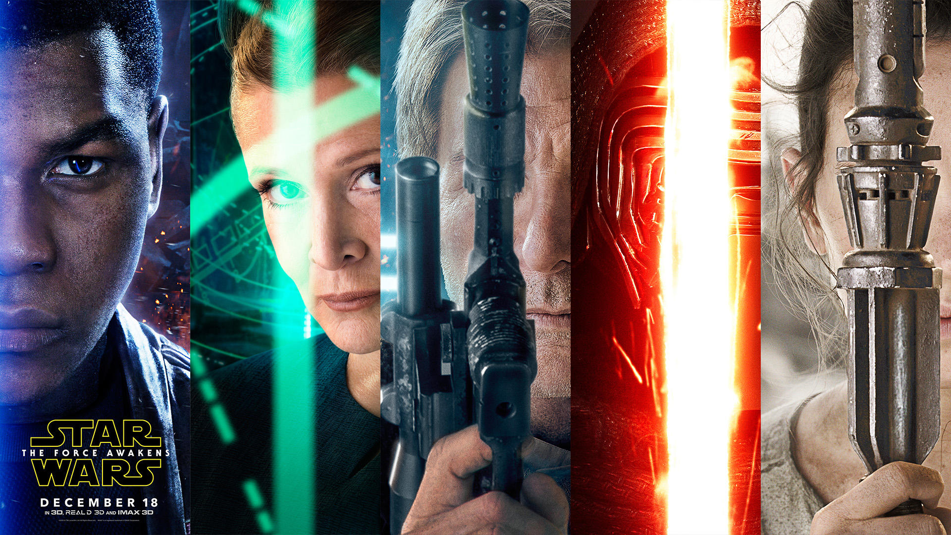Carteles de los personajes de Star Wars: El Despertar de la Fuerza