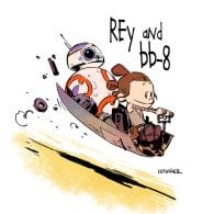 Calvin & Hobbes y Star Wars, por Brian Kesinger