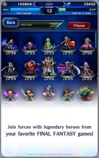 Podrás acompañar a tus héroes de Final Fantasy: Brave Exvius con otros guerreros.