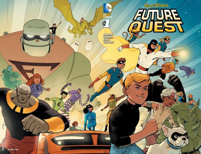 Portada doble pasta de Future Quest #1