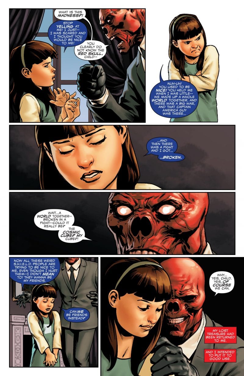 Red Skull encuentra Kobik en Captain America: Steve Rogers #2.