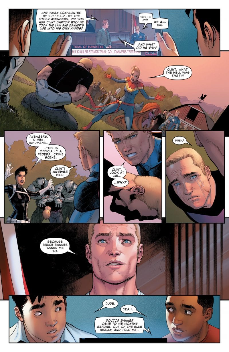 Barton asegura que el mismo doctor Banner le pidió que lo matara en caso de que se saliera de control.