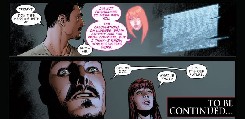 Tony Stark descubre el secreto de los poderes premonitorios de Ulysses.