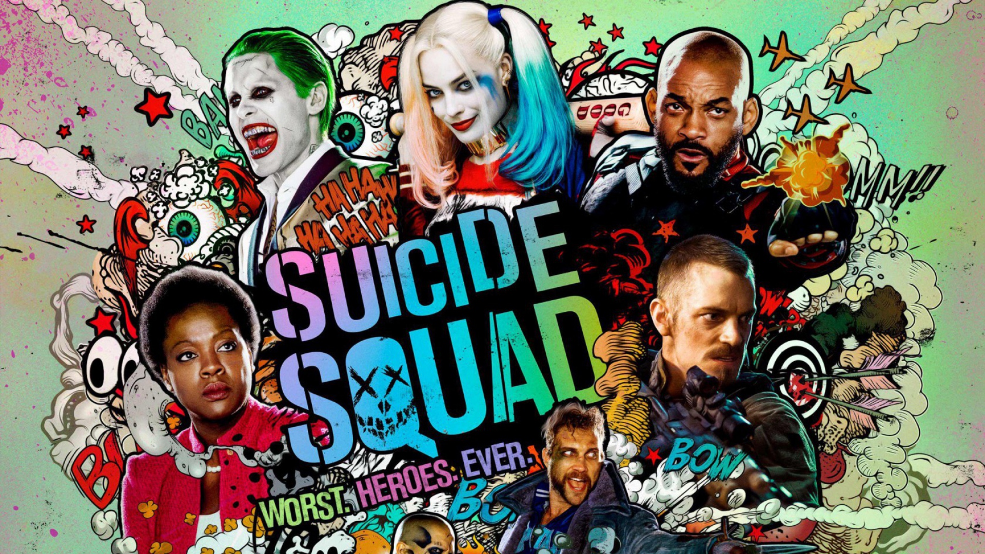 Póster de Escuadrón Suicida.