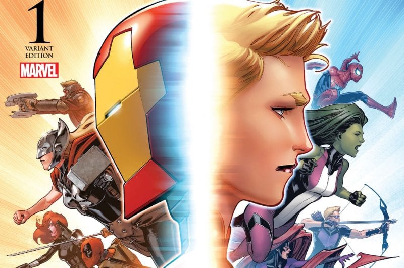 Portada variante de Civil War II #1.