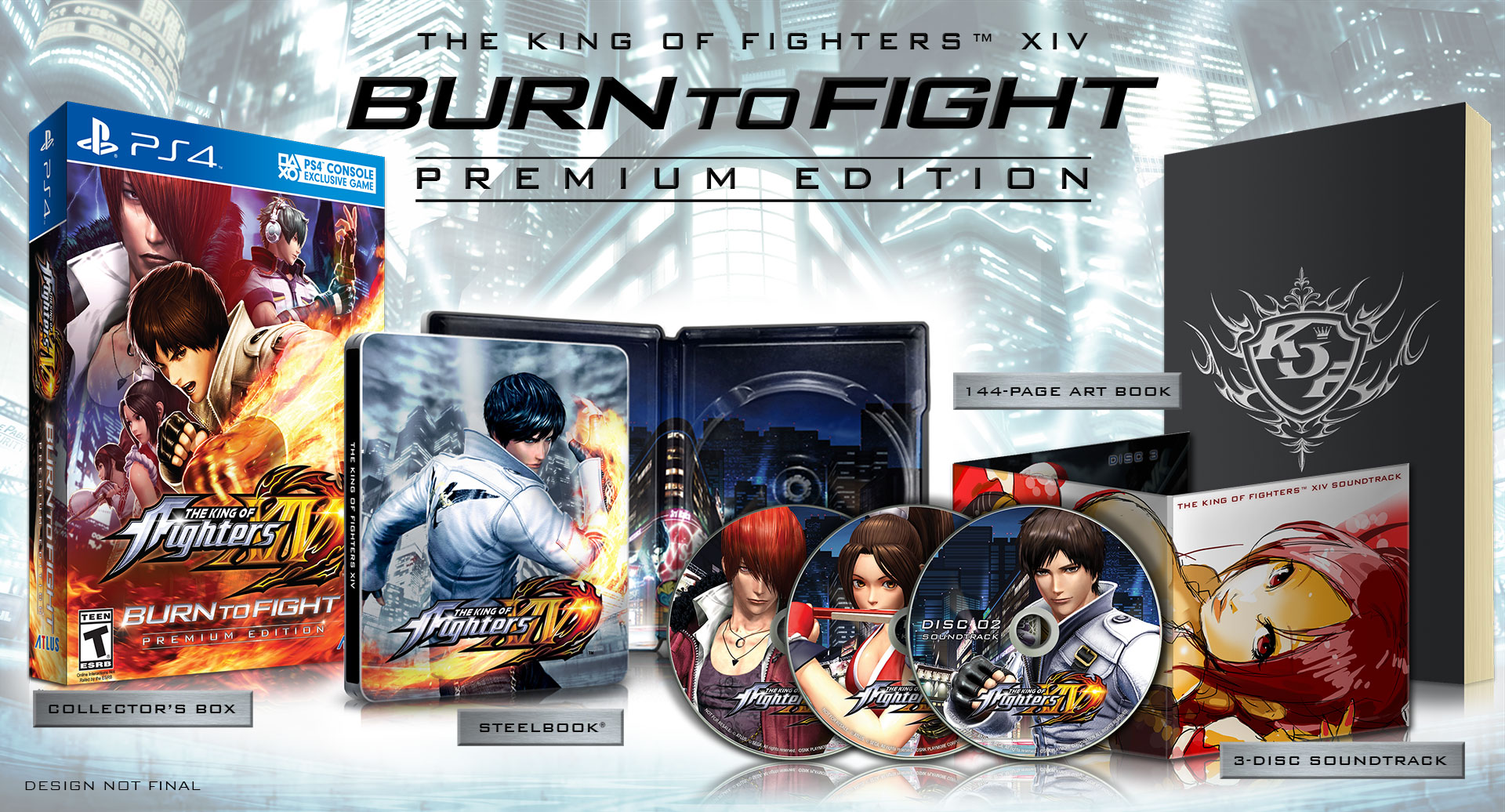 Atlus destapa las ediciones de The King of Fighters XIV