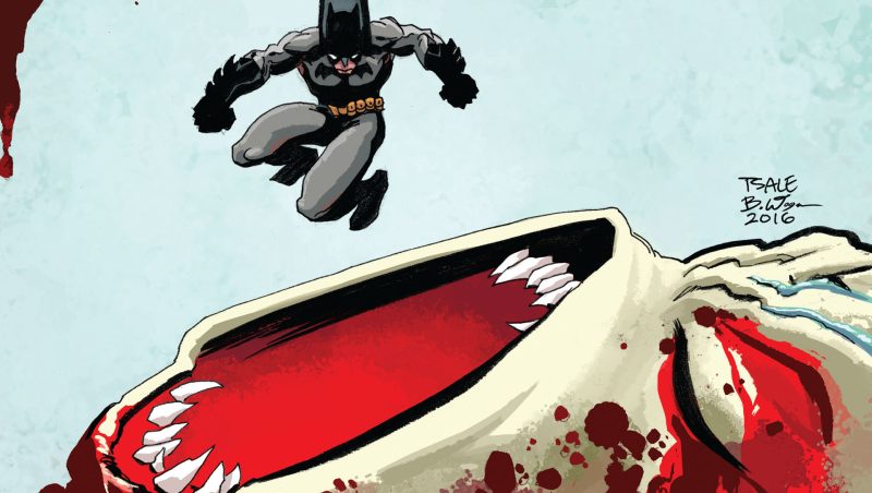 Batman vs kaijus en Night of the Monster Men